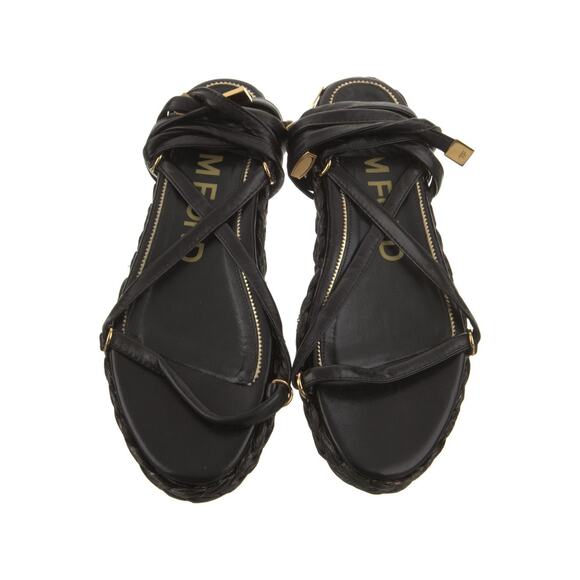 ❤️Tom Ford Leather Lock Sandals❤️ - Picture 3 of 5